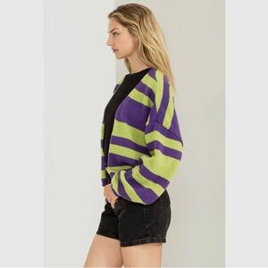Screaming Green Strange Things Cardigan